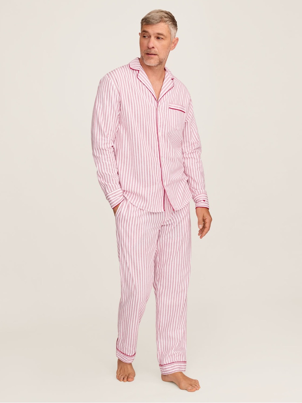 Petite Plume Men's Striped Pajama Set
